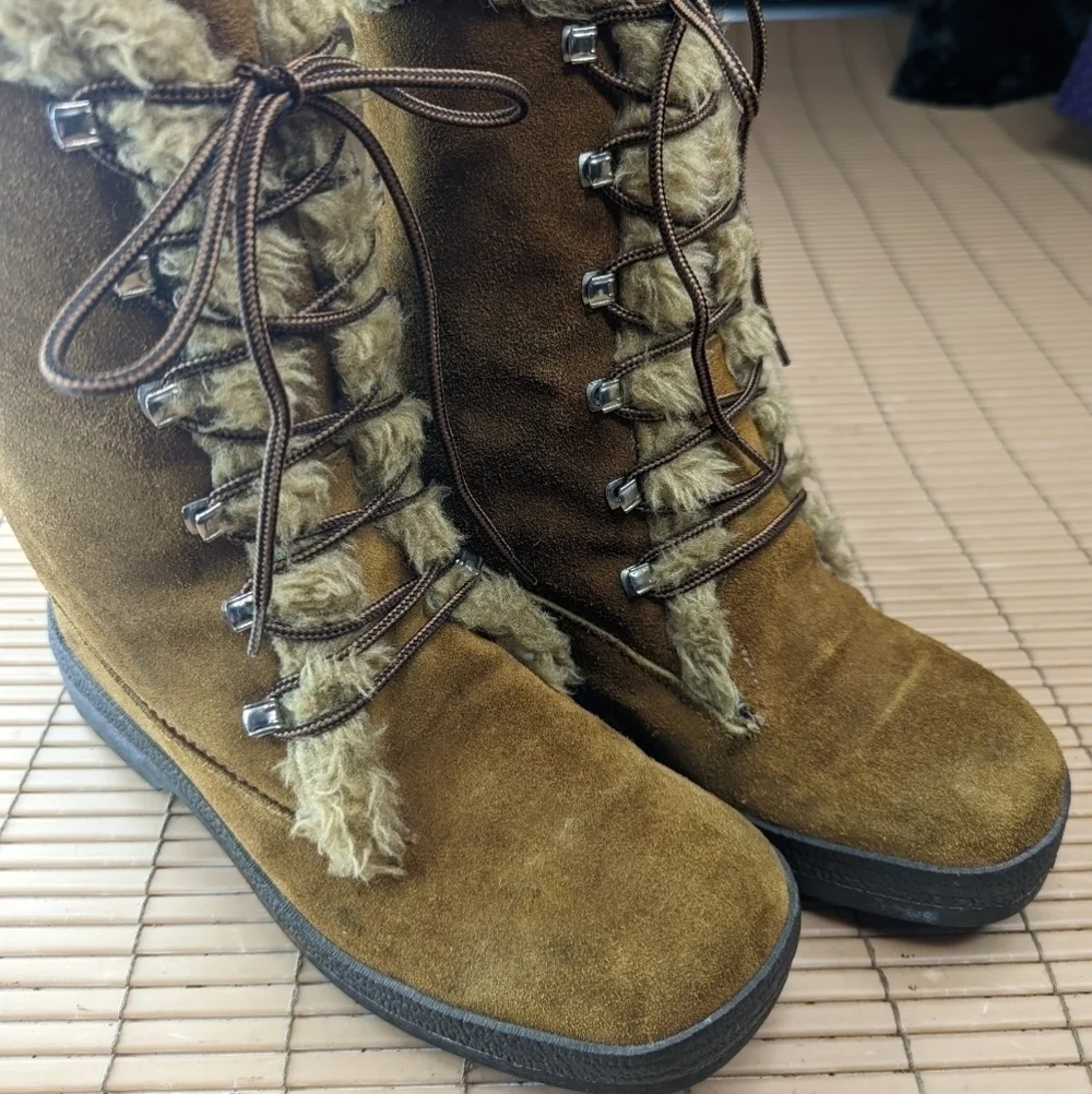 ST. MORITZ Rally Vintage Brown Women's Size  8M. Men's sz 7.  Leather. Handmade